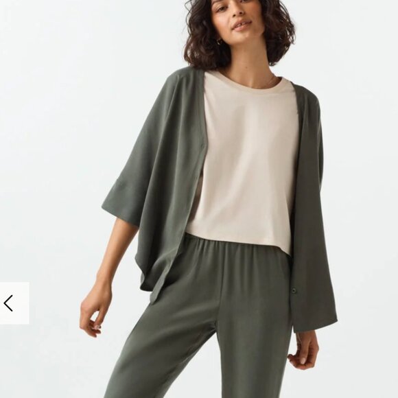 Vetta The Boyfriend Shirt Reversible Versatile Button Up Shirt Women's size L - Picture 4 of 11